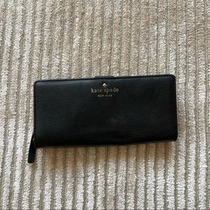 Kate Space Spencer Slim Bifold Wallet (Genuine Leather)